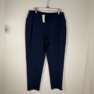 WNT/ j.Jill Navy Smooth-Fit Slim Leg Pants